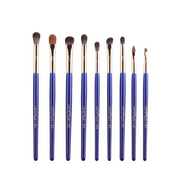 Royal Blue Luxe Eye Brush Set including Precision Lip Brush