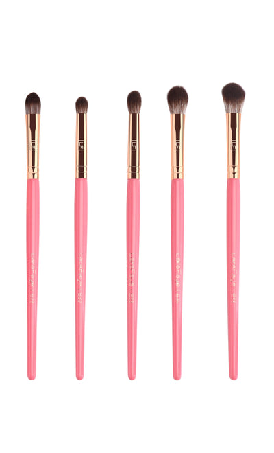Hot Pink Luxe Eye Brush Set