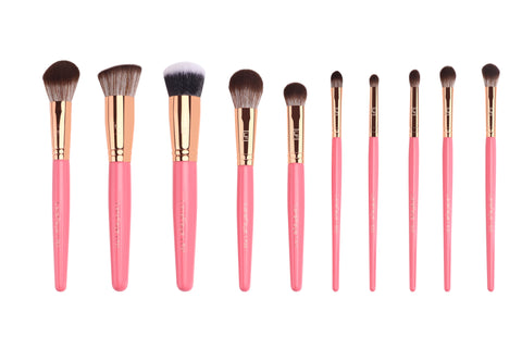 Hot Pink Luxe Brush Set