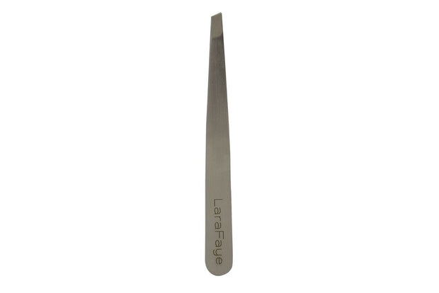 Silver Angled Tweezer