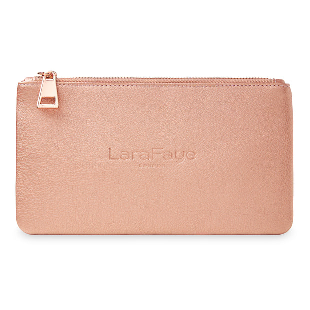 Rose Gold Brush & Makeup Bag