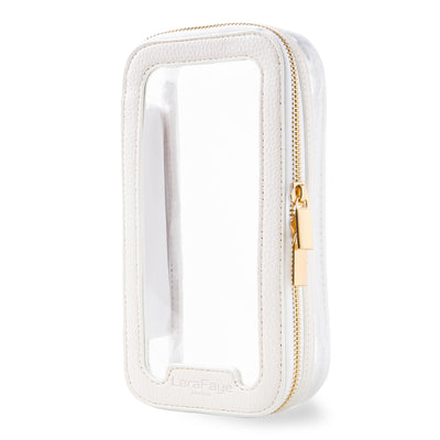 Ivory Cream Clear Brush Bag - (Brushes Not Included)