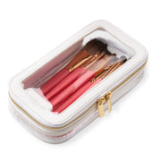 Ivory Cream Clear Brush Bag - (Brushes Not Included)