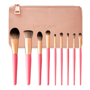 Hot Pink Luxe Brush Set (Includes Rose Gold Bag )